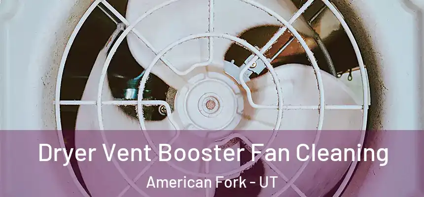Dryer Vent Booster Fan Cleaning American Fork - UT